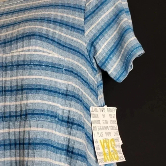 Lularoe | Dress | Size XXS | Style: Carly |Blue - Picture 6 of 7